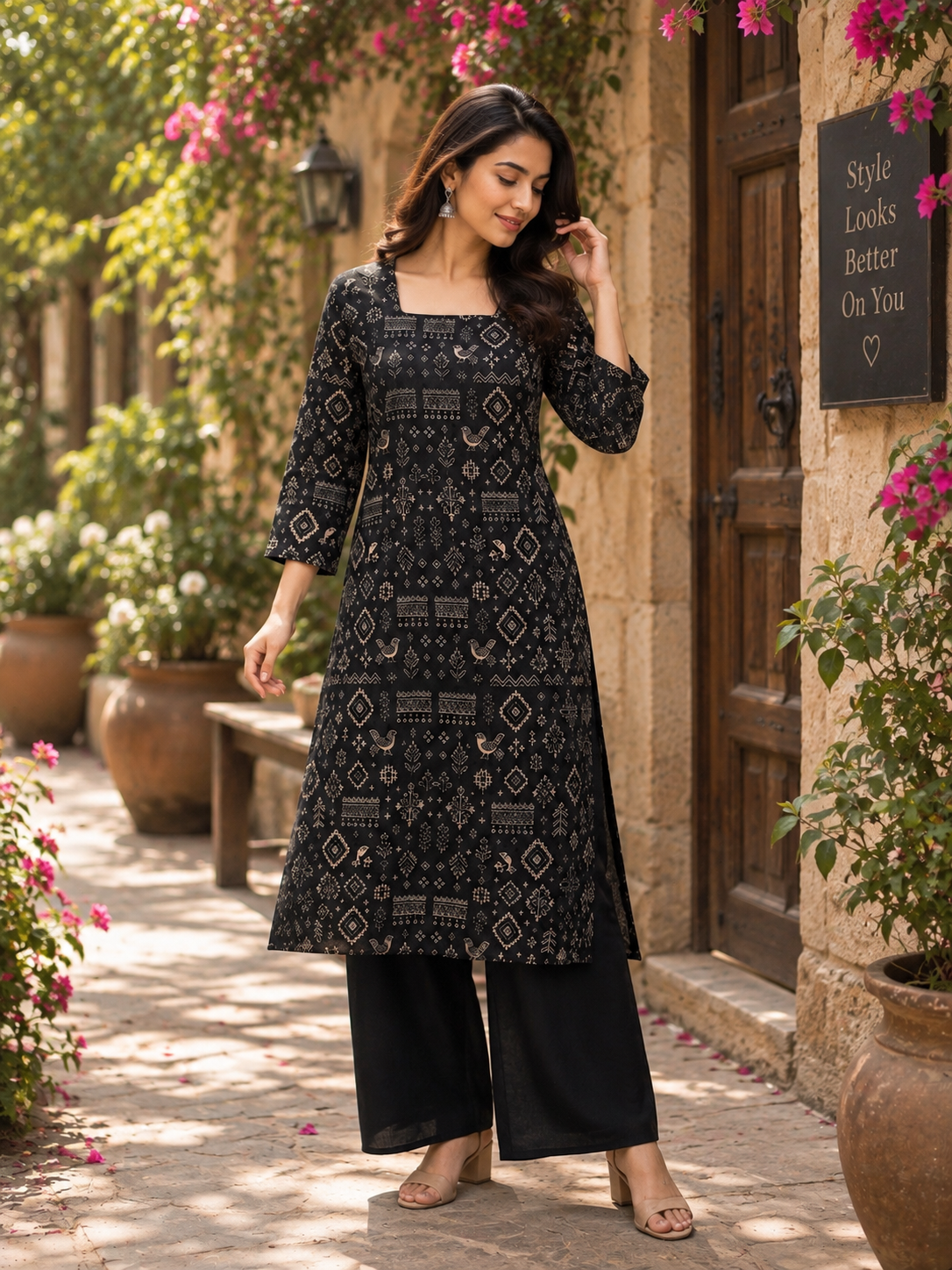 Zara Noir Kurta Set