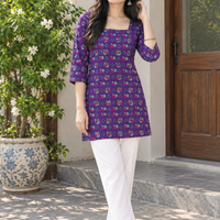 Royal Bloom Short Kurti