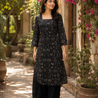 Zara Noir Kurta Set