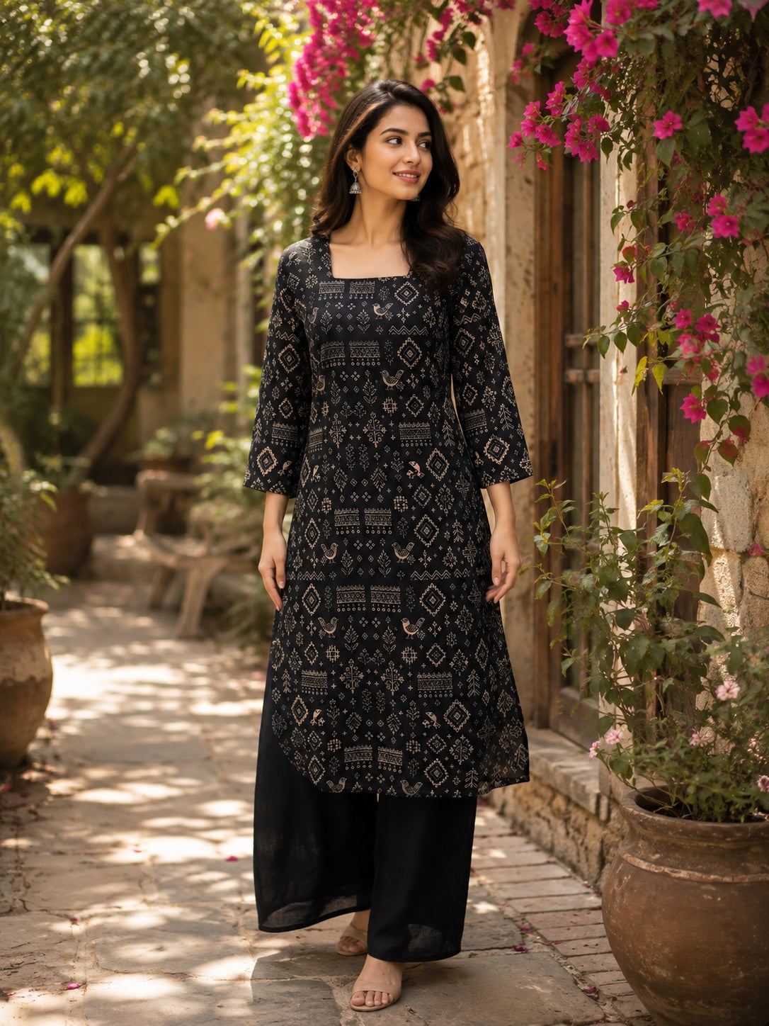 Zara Noir Kurta Set